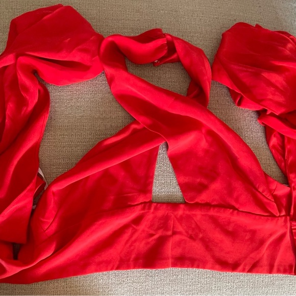 Superdown Jennifer Wrap Top in Red from Revolve - Picture 6 of 7
